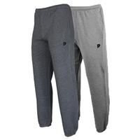 Donnay Donnay Heren - 2-Pack - Joggingbroek Alec - Donkergrijs & Zilvergrijs