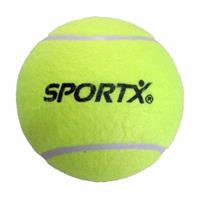 2x Grote tennisbal 13 cm-Sport tennisbal SportX 13 cm buitenspeelgoed