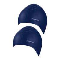 2x stuks latex badmutsen donkerBlauw