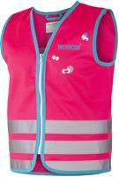 veiligheidshesje Crazy Monster polyester roze maat L