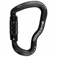 Kong - Alukarabiner Ferrata Twist Lock - Klettersteig-Karabiner schwarz/grau