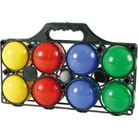 Kaatsbal ballen gooien jeu de boules set gekleurde ballen in draagtas -