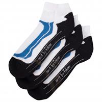 Rohner Basic Sneaker Sport 3er Pack - Multifunctionele sokken, zwart/grijs/wit
