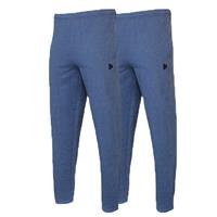 Donnay Donnay Heren - 2-Pack - Joggingbroek Nigel - Donkerblauw gemêleerd