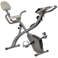 HOMCOM Heimtrainer mit LCD-Anzeige Grau 97 cm x 51 cm x 115 cm