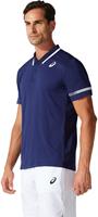 asics Polo Herren - Dunkelblau, Weiß
