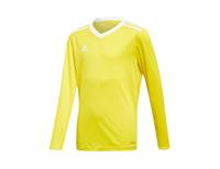 Adidas Voetbalshirt Tabela 18 - Geel/Wit Lange Mouwen Kinderen