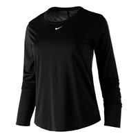 nike Dri-Fit One Standard Fit Longsleeve Damen - Schwarz, Weiß