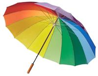 Benson golfparaplu regenboog 130 cm polyester