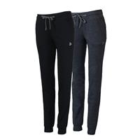 Donnay Donnay Dames - 2-Pack - Joggingbroek Puck - Zwart & Grijs