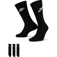Nike Kousen NSW Everyday Essential Crew 3-Pak - Zwart/Wit