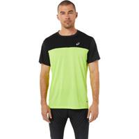 asics RACE SHORT SLEEVE TOP Herren Laufshirt grün 