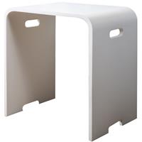 Xenz bankje 30x40x43 Solid Surface mat wit