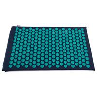 Spiru Spijkermat Shakti Mat Katoen Lotus Blauw met 7 Chakra symbolen