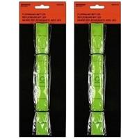 2x Hardloop reflectie bandje met LED lampjes -