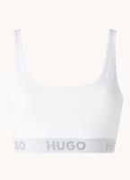 Hugo Bralette, Gummibund, Label, fÃ¼r Damen, weiÃŸ