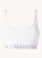 HUGO Bustier met logo in band, model 'Bralette Sporty Logo'