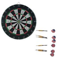 Flocked 6 darts dartbordset