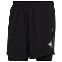 Adidas Hardloopshorts 2 in 1 Designed 4 Running - Zwart