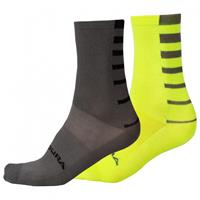 Endura Coolmax Stripe (Doppelpack) Radsocken, fÃ¼r Herren, GrÃ¶ÃŸe S-M, MTB Socken,