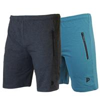 Donnay Donnay Heren - 2-Pack - Korte joggingbroek Nick - Donkergrijs & Vintage Blauw
