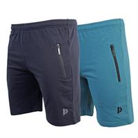 Donnay Donnay Heren - 2-Pack - Korte joggingbroek Nick - Navy & Vintage Blauw