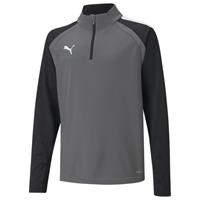 PUMA teamLIGA Trainingstrui 1/4-Zip Kids Grijs Wit