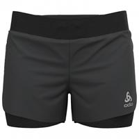 Odlo Women's 2-In-1 Shorts Zeroweight 3'' - Short, zwart