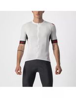 Castelli Entrata VI Short Sleeve Jersey SS22 - Ivory-Light Black-Red
