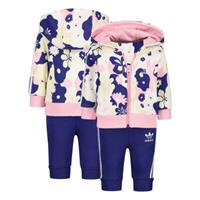 Adidas Flower Print Zip Hoodie Set