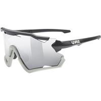 Uvex Sportbrille, (1-St), uvex Unisex – Erwachsene, sportstyle 228 Sportbrille black sand mat/silver