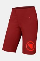 Endura SingleTrack Lite Baggy Dames Fietsbroek Donkerrood/Rood