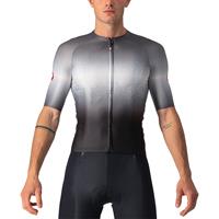 Castelli Fiets shirt Aero Race 6.0 Light Black/Dark Gray- Fietsshirts Heren