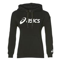 asics Big Over The Head Hoody Damen - Schwarz, Weiß