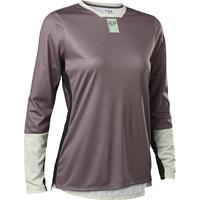 Fox Racing Women's Defend LS Cycling Jersey SS22 - Plum Purple}