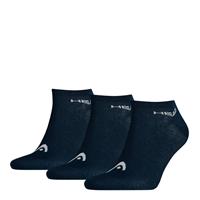 Head Unisex Sneakersocken, 3er Pack - weicher Baumwollmix, einfarbig, Blau