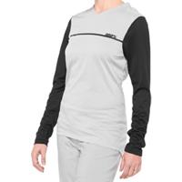100% Womens Ridecamp Women's LS Jersey SS22 - Grau/Schwarz
