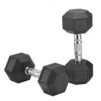 Toorx Meg Hexagon Dumbbell - Per Stuk - 30 Kg - Rubber