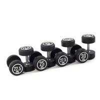 Muscle Power Ronde Rubber dumbbellset: 22.5 - 30 kg - dumbell