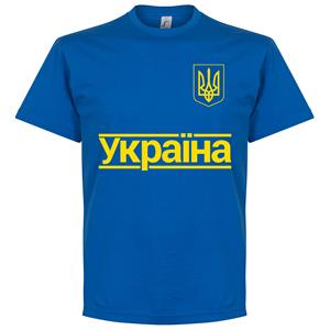 Retake Oekraïne Team T-Shirt - Blauw - Kinderen