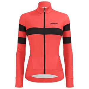 Santini Damesshirt met lange mouwen Coral Bengal damesfietsshirt met lange mouwe