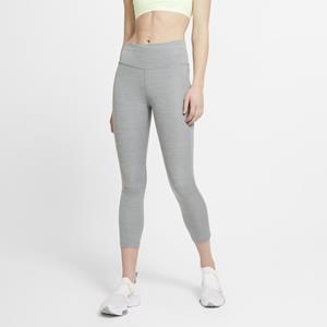 Nike Dri-FIT Fast hardlooplegging met halfhoge taille voor dames - Grijs