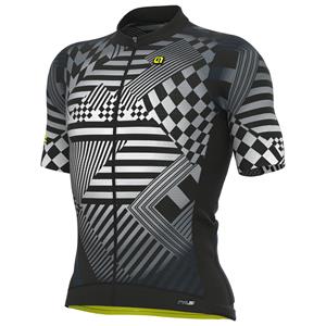 Alé Shirt met korte mouwen Checkers fietsshirt met korte mouwen, voor heren, Maa