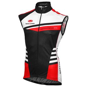 Bobteam Wielervest,  Performance Line III, zwart-wit windvest, voor heren