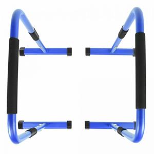 Gorilla Sports Dip Bars Deluxe Blauw - Push Up Stand Bar