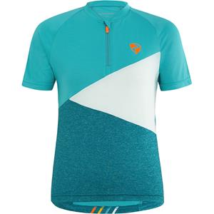 Ziener Nacis Junior - Radtrikot - Kind Bleu Orange 14 - 15 Jahre alt