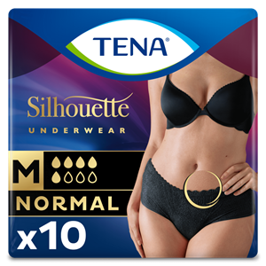 Tena Silhouette Underwear Low waist Normal M schwarz