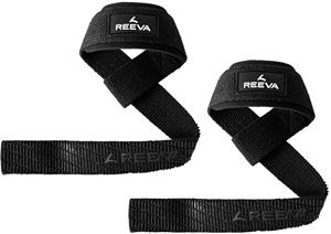 Reeva Lifting Straps met Padding - Zwart