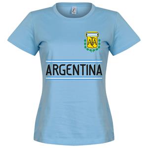 Retake Argentinië Dames Team T-Shirt - Lichtblauw - 8