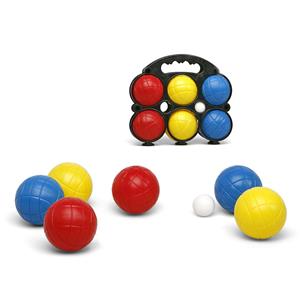 1x Gekleurde jeu de boules sets in draagtas 7 delig -